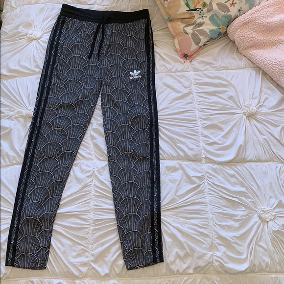 patterned track pants
